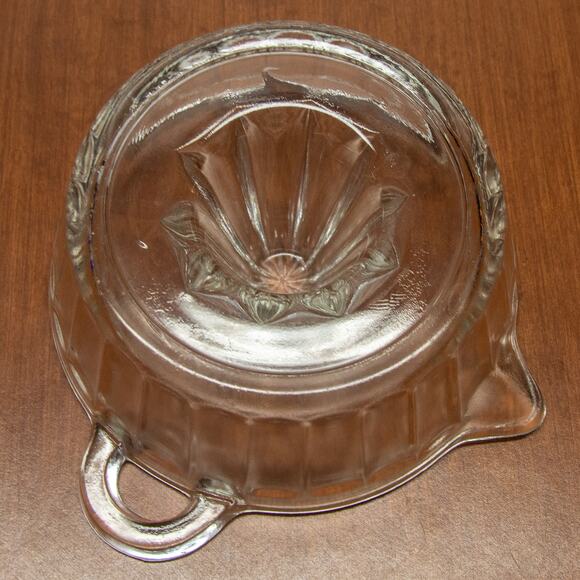 Vintage Orange Lemon Lime Clear Heavy Glass Juicer - Picture 5 of 7